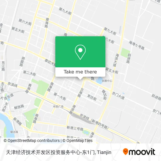 天津经济技术开发区投资服务中心-东1门 map