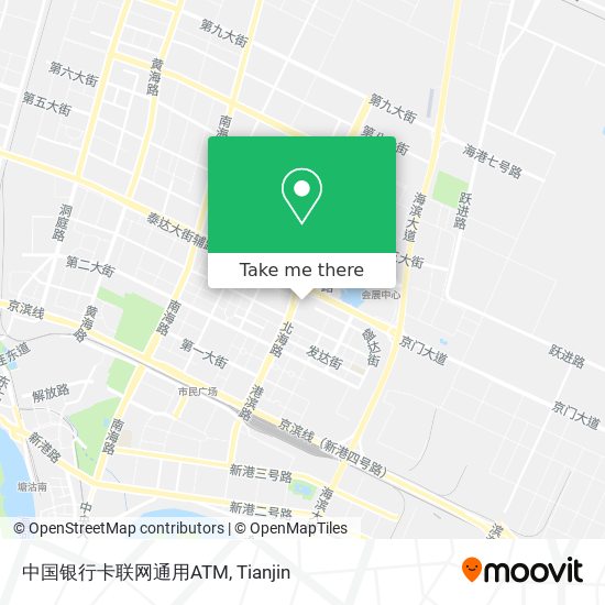 中国银行卡联网通用ATM map
