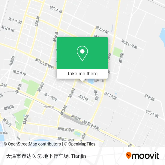 天津市泰达医院-地下停车场 map