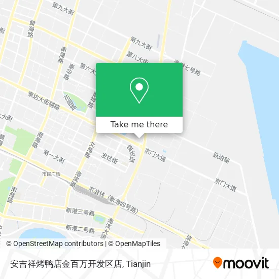 安吉祥烤鸭店金百万开发区店 map