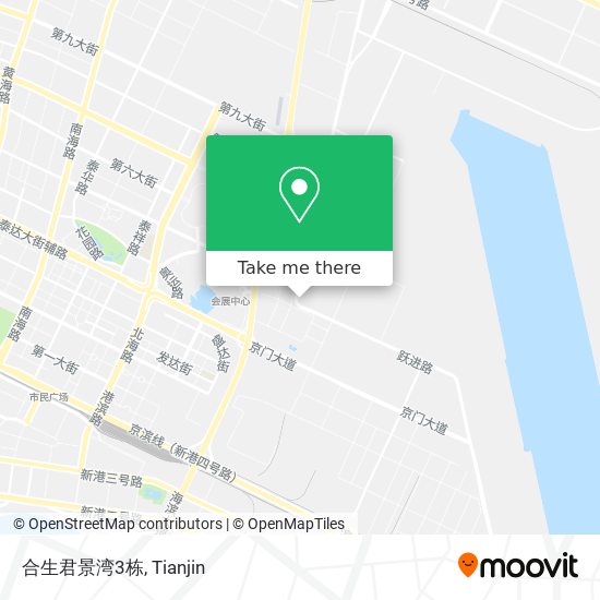 合生君景湾3栋 map