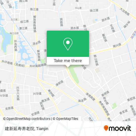建新延寿养老院 map