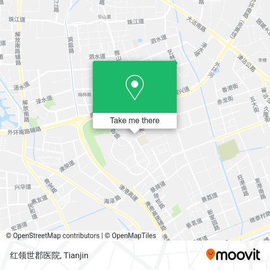 红领世郡医院 map
