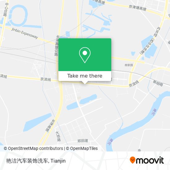 艳洁汽车装饰洗车 map