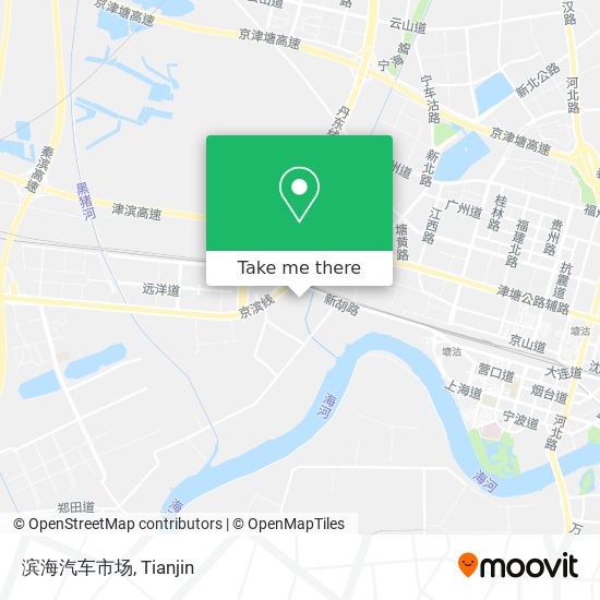 滨海汽车市场 map