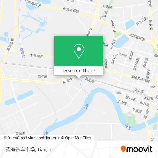 滨海汽车市场 map
