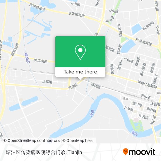 塘沽区传染病医院综合门诊 map
