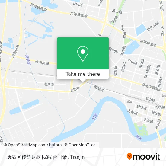 塘沽区传染病医院综合门诊 map