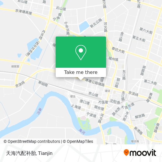 天海汽配补胎 map