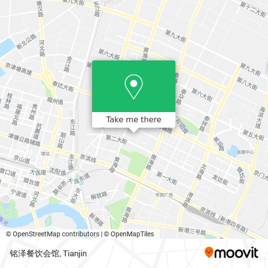 铭泽餐饮会馆 map