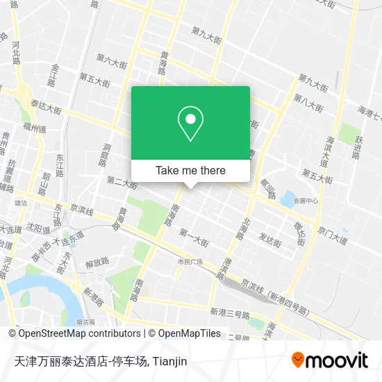 天津万丽泰达酒店-停车场 map