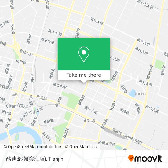 酷迪宠物(滨海店) map