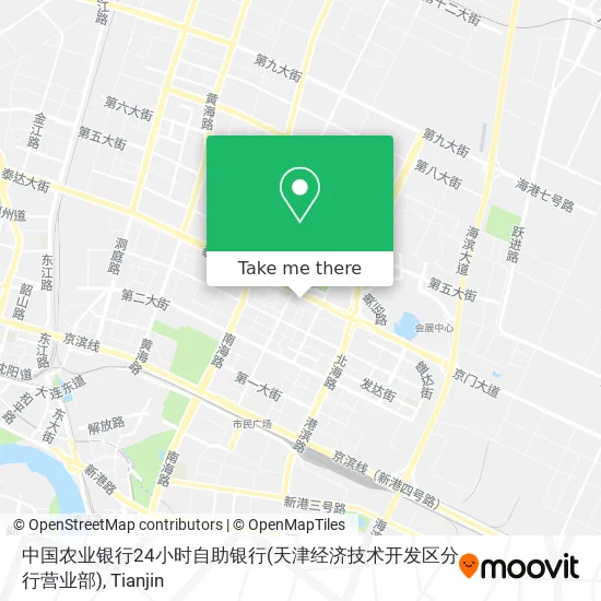 中国农业银行24小时自助银行(天津经济技术开发区分行营业部) map