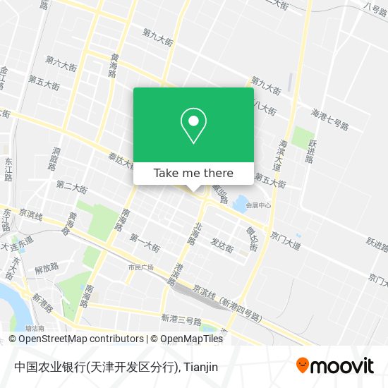 中国农业银行(天津开发区分行) map