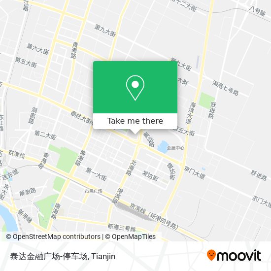 泰达金融广场-停车场 map