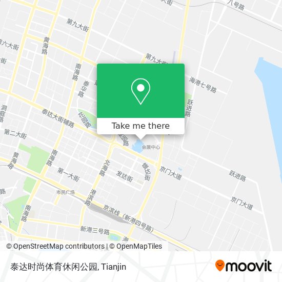 泰达时尚体育休闲公园 map