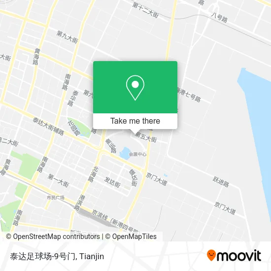 泰达足球场-9号门 map