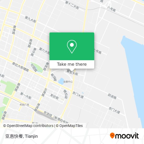 亚惠快餐 map