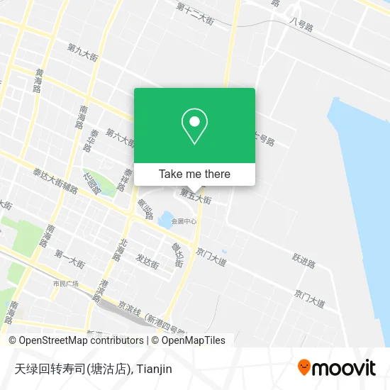 天绿回转寿司(塘沽店) map