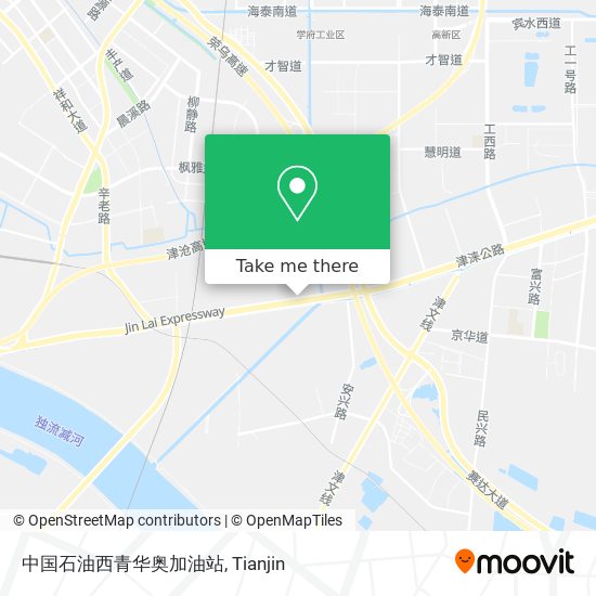 中国石油西青华奥加油站 map