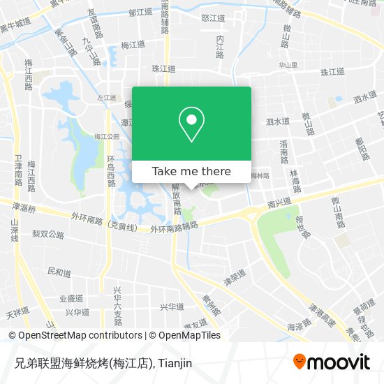 兄弟联盟海鲜烧烤(梅江店) map
