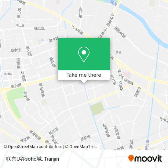联东U谷soho城 map