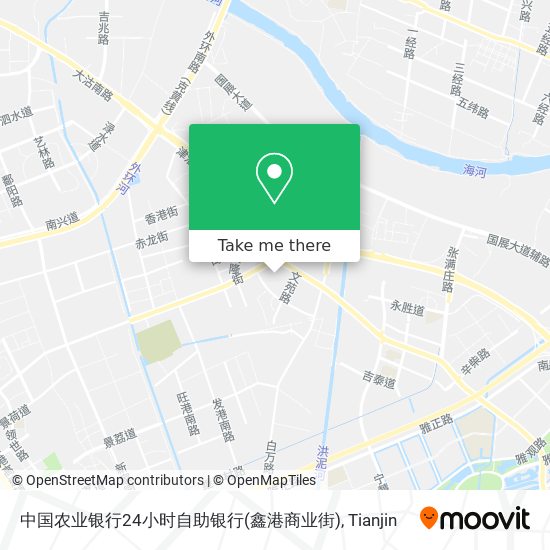 中国农业银行24小时自助银行(鑫港商业街) map