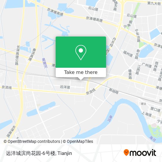 远洋城滨尚花园-6号楼 map