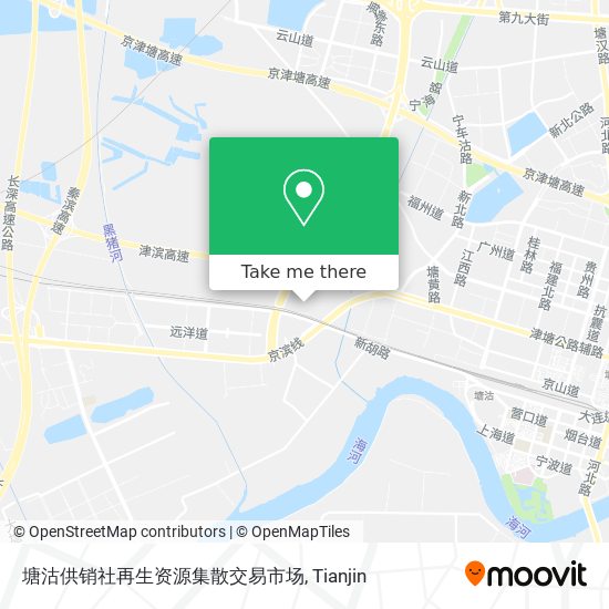 塘沽供销社再生资源集散交易市场 map