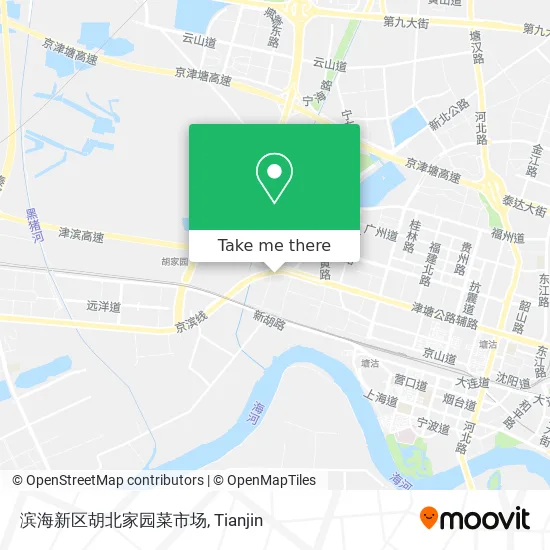 滨海新区胡北家园菜市场 map