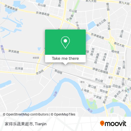 家得乐蔬果超市 map
