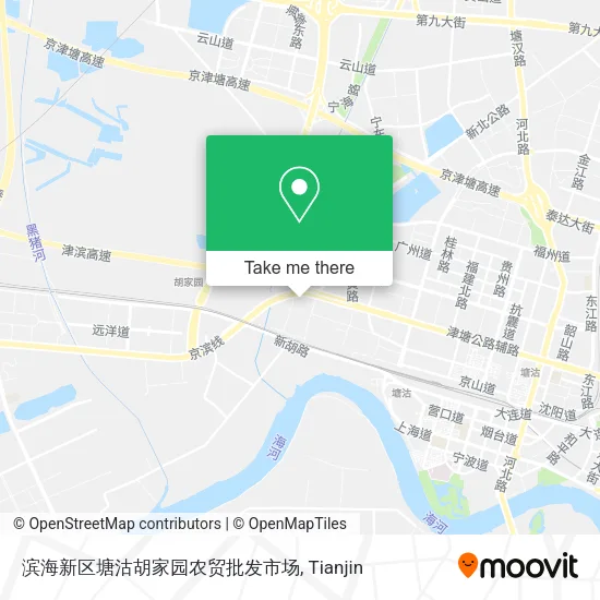 滨海新区塘沽胡家园农贸批发市场 map