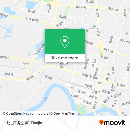 领先商务公寓 map