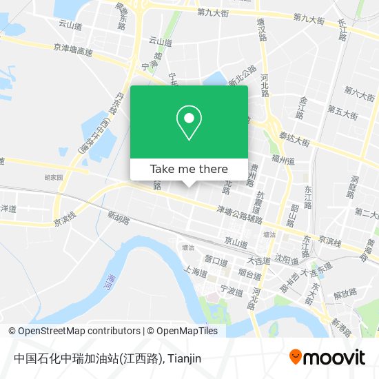 中国石化中瑞加油站(江西路) map