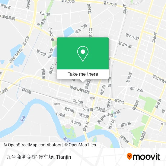 九号商务宾馆-停车场 map