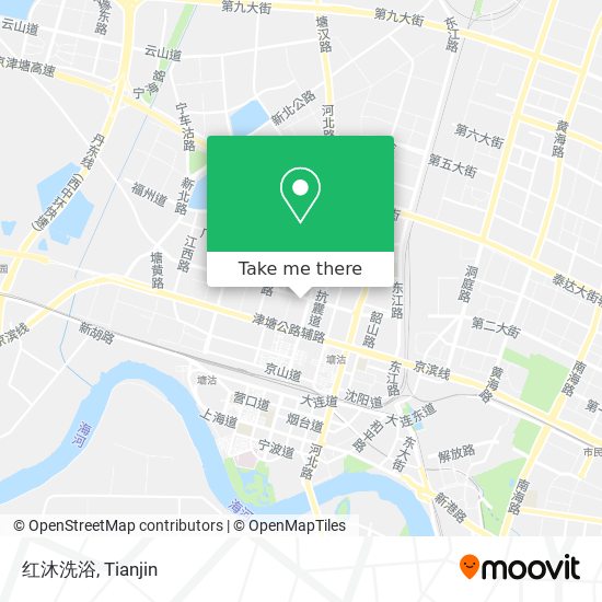 红沐洗浴 map