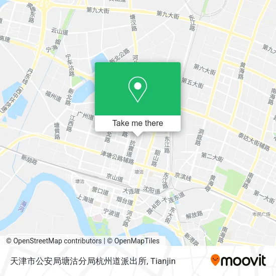 天津市公安局塘沽分局杭州道派出所 map