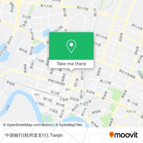 中国银行(杭州道支行) map