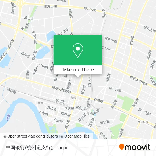 中国银行(杭州道支行) map