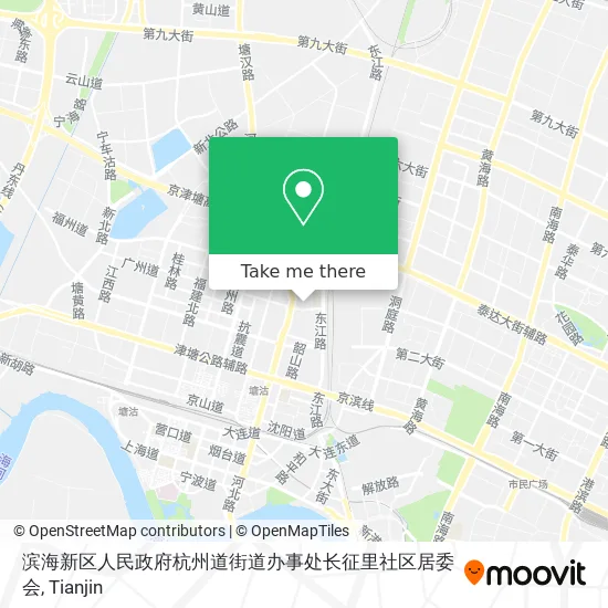 滨海新区人民政府杭州道街道办事处长征里社区居委会 map