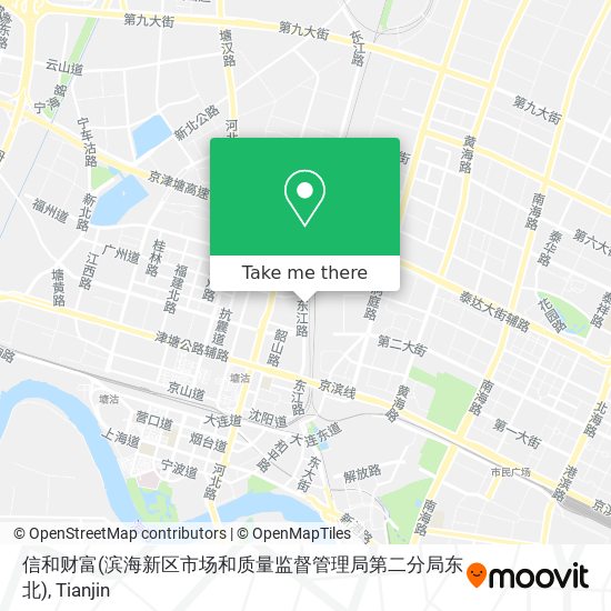 信和财富(滨海新区市场和质量监督管理局第二分局东北) map