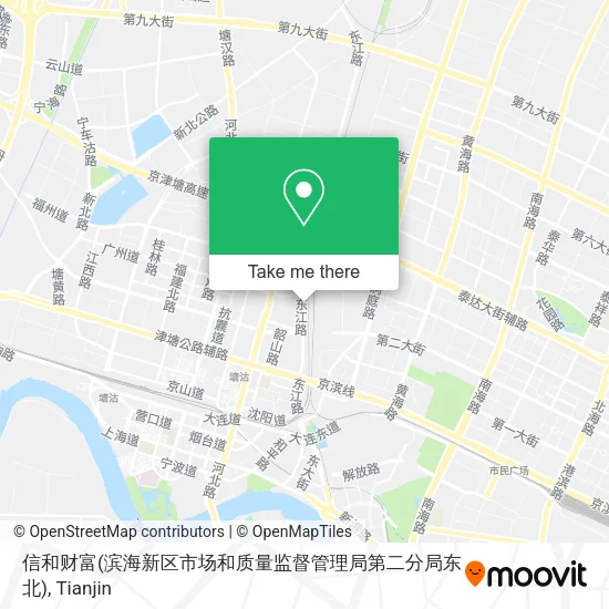 信和财富(滨海新区市场和质量监督管理局第二分局东北) map