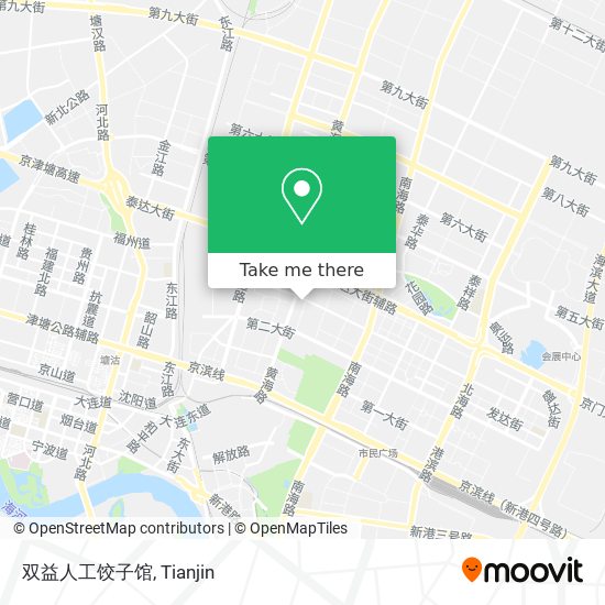 双益人工饺子馆 map