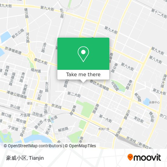 豪威小区 map