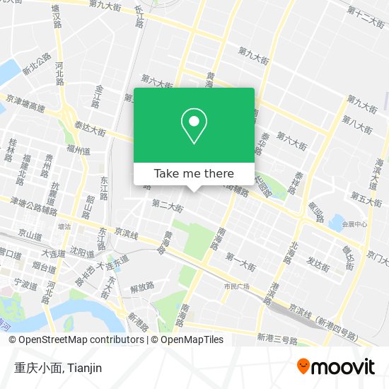 重庆小面 map