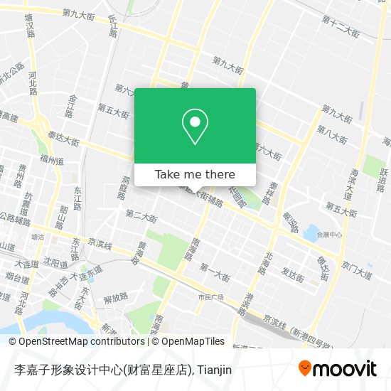 李嘉子形象设计中心(财富星座店) map