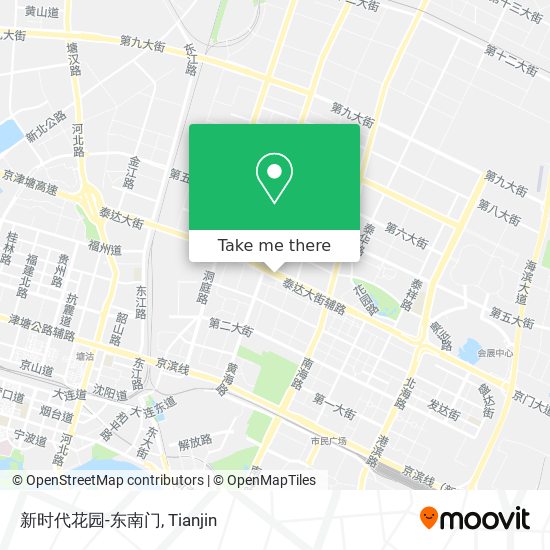 新时代花园-东南门 map