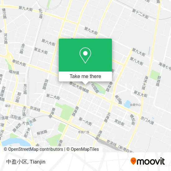 中盈小区 map