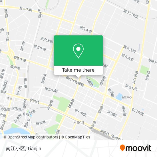 南江小区 map