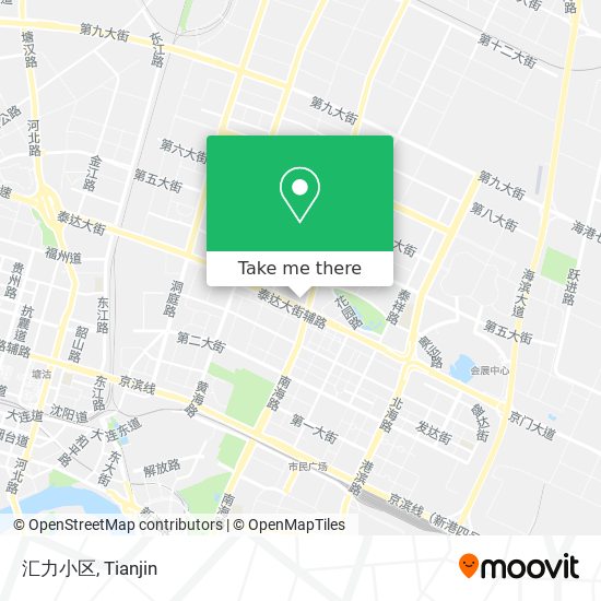 汇力小区 map
